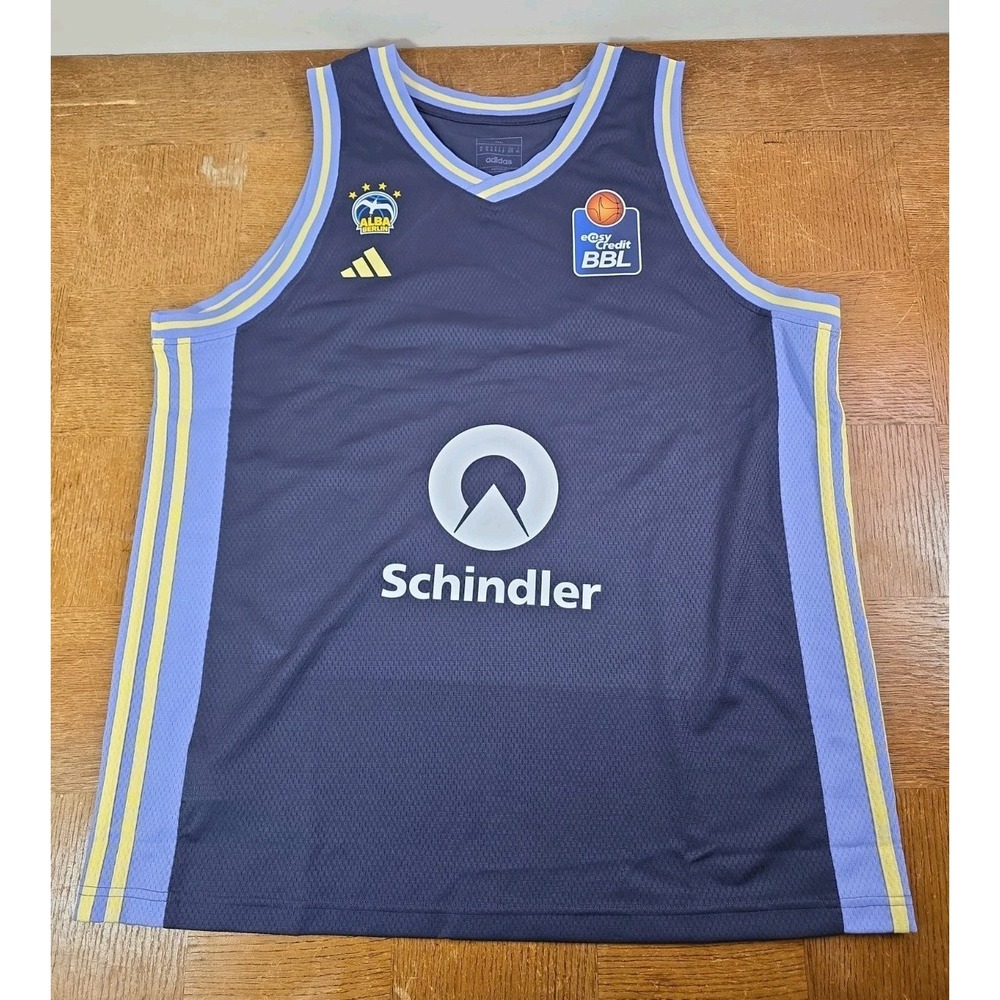 Authentic ALBA BERLIN Away Jersey BBL Schindler 2025-26 - Adidas Size XL
